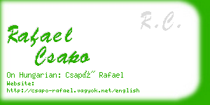 rafael csapo business card